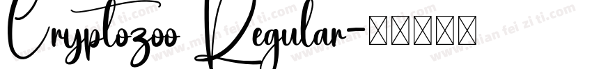 Cryptozoo Regular字体转换